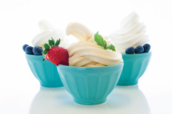 Frozay Dessert Maker 2.8 qt. Color Blue, Vegan Ice Cream & Frozen Yogurt  Maker Soft Serve Des, 2.8 qtz - Food 4 Less